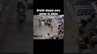 EL ATAQUE “DEL CHAVA” PARA GANAR LA ETAPA vueltaespaña ciclismocarretera vintage nostalgia [upl. by Letnohc]