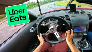 UBER EATS IN DRIFT CAR POV [upl. by Deden]