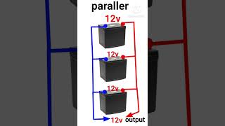 battery ko series and parallel kaise kare electrical electricalengineering shorts [upl. by Samot]