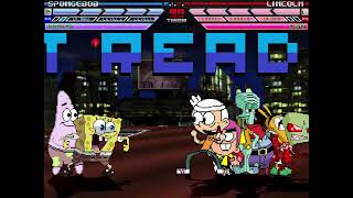 MUGEN Fight  SpongeBob SquarePants vs Nickelodeon [upl. by Dunseath]