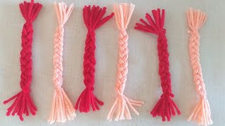 how to make woolen flowerlatest woolen craftshandmade flowers [upl. by Rowley]