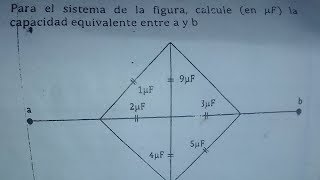 Equivalencia de capacitores ejercicio resuelto 1 [upl. by Alled]