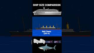 SHIP SIZE COMPARISON 🚢🛳⚓️ [upl. by Ggerc]