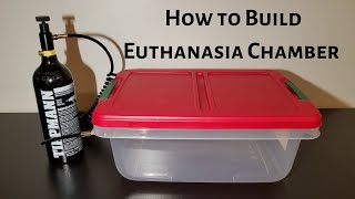 Feeder Rat Co2 Euthanasia Chamber Build [upl. by Orsola]