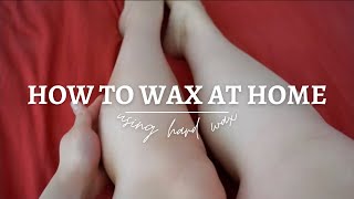 HOW TO WAX AT HOME  HARD WAX NO STRIPS [upl. by Matthiew]