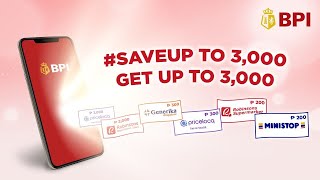 Get up to ₱3000 Pamasko GCs when you save  BPI SaveUp  2022 ​ [upl. by Calbert]