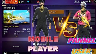 ff Gameplay new vedio Freefire 1v1 playing mobile👍 📱 player vs Pannel user [upl. by Rik]