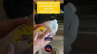 🥤 Préparation de solution hydroponique en cruche 🌱 [upl. by Dahs]