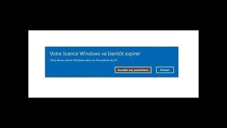 votre licence windows va bientôt expirer [upl. by Geffner294]