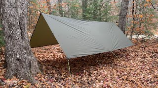 Aquaquest 10 x 13 ft Guide Tarp amp OneWind Ridgeline  Overview [upl. by Einama552]