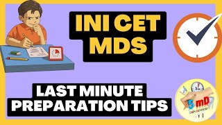 INICET MDS  Preparation Tips  easy to follow [upl. by Calore644]