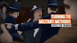 Womens Suffrage  When and why did the Suffragettes turn to militancy [upl. by Ardnekat]