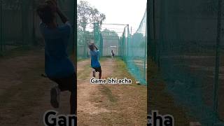 Match se phle hi maine thodi batting net m kar li kuki aj thoda important match thascored just 1 run [upl. by Derag]