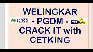 How to crack Welingkar GDPI 202123  WeSchool PGDM 202123 [upl. by Eisyak]