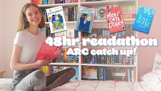 i read 4 books in 2 days  48 hour readathon vlog [upl. by Rekoob455]