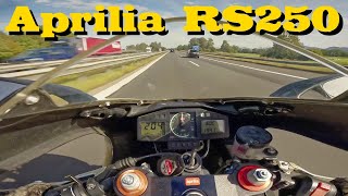 Onboard Aprilia RS 250 HQ SOUND of a Classic 4k 60fps [upl. by Moriah]