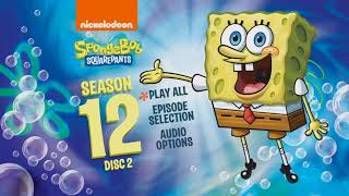 Gameplay  1119 SpongeBob The Complete Twelfth Season Disc 2 DVD Menu  201 [upl. by Cassius]