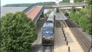 Amtrak  Rhinecliff  Trains Arrive From Both Directions [upl. by Reitrac717]