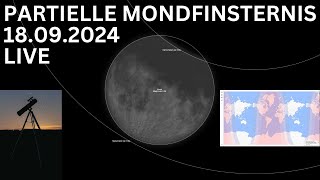 PARTIELLE MONDFINSTERNIS 18092024 LIVE [upl. by Enitsuga]