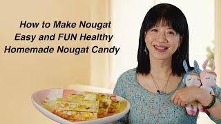 Easy Nougat Candy Recipe With Marshmallow （牛轧糖） [upl. by Conrado]