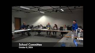 Berlin Boylston Regional School Committee 100824 [upl. by Hakceber]