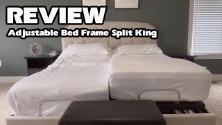 Adjustable Bed Frame Split KingAlexs Insights [upl. by Etiuqram]