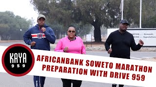 Africanbank Soweto Marathon preparation run with the Drive 959 team Glen Skhumba amp Kgomotso [upl. by Ilrahs]