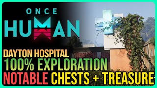 Dayton Hospital Exploration Once Human – Mysterious Treasure amp Crates [upl. by Oner]