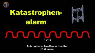 Elektronische Sirene  Katastrophenalarm 🇭🇺  Soundfile Audio [upl. by Lustick]