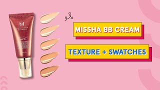 Missha Perfect Cover BB Cream SPF42PA Application amp Swatches of all shades  Maccaronin [upl. by Nylirem]