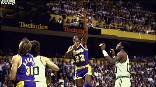 When Magic Johnson hit the Celtics with the HOOK Shot in the 1987 NBA Finals [upl. by Nadya551]