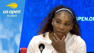 US Open Press Conference Serena Williams [upl. by Lais542]