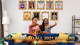 Reacting to All 2021 Drag Race Franchise Winners [upl. by Nata]