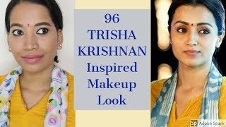 TRISHA KRISHNAN Inspired Makeup Look I 96 Tamil Movie [upl. by Forster]