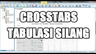 CROSSTABS  TABULASI SILANG [upl. by Laband]