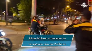 Así detuvieron a motociclista sin casco por arrancones en Reforma [upl. by Ettenig885]