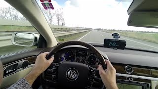 VW Volkswagen Phaeton 30 V6 TDI Autobahn Test Drive No Speed Limit Top Speed [upl. by Manard956]