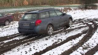 Subaru Outback cross na snehu a blate3 [upl. by Yrolg]