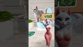 A cute white cat is sharing important knowledge catlover cutecat catvideos [upl. by Grath446]