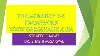 MCKINSEY 7S MODEL STRATEGIC MANAGEMENT [upl. by Leahcimsemaj]