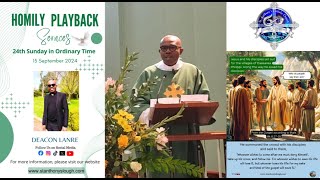 Homily Playback Service  24th Sunday in Ordinary Time  St Anthonys catholicchurch England [upl. by Donovan326]