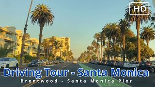 Brentwood X Santa Monica  Driving Tour  HD 2024 sped up 2x [upl. by Yleve]