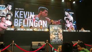 Kevin Belingon Martin Nguyen at ONE REIGN OF KINGS press conference [upl. by Adnamahs718]