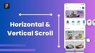 Horizontal and Vertical Scroll  Figma Prototyping Quick Tutorial [upl. by Hulen54]