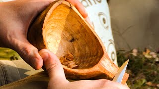 Kuksa Carving  Traditional Bushcraft  Sloyd [upl. by Ecnerret626]