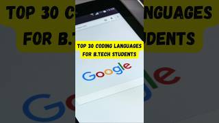 Top 30 Trending Coding Languages you must know  youtubeshorts coding job itjobs motivation [upl. by Mayda]