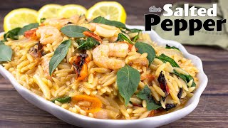 Lemon Orzo with Shrimp amp Roasted Veggies in the Ninja Speedi [upl. by Fricke]