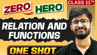 Relation And Functions  Full Chapter in ONE SHOT  Chapter 2  Class 11 Maths 🔥 [upl. by Fiske137]