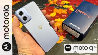 Motorola Moto G34 5G  Unboxing and HandsOn [upl. by Joana126]