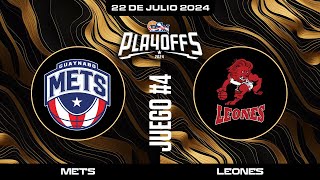 Mets de Guaynabo vs Leones de Ponce  Juego 4  BSN2024 [upl. by Yvon]